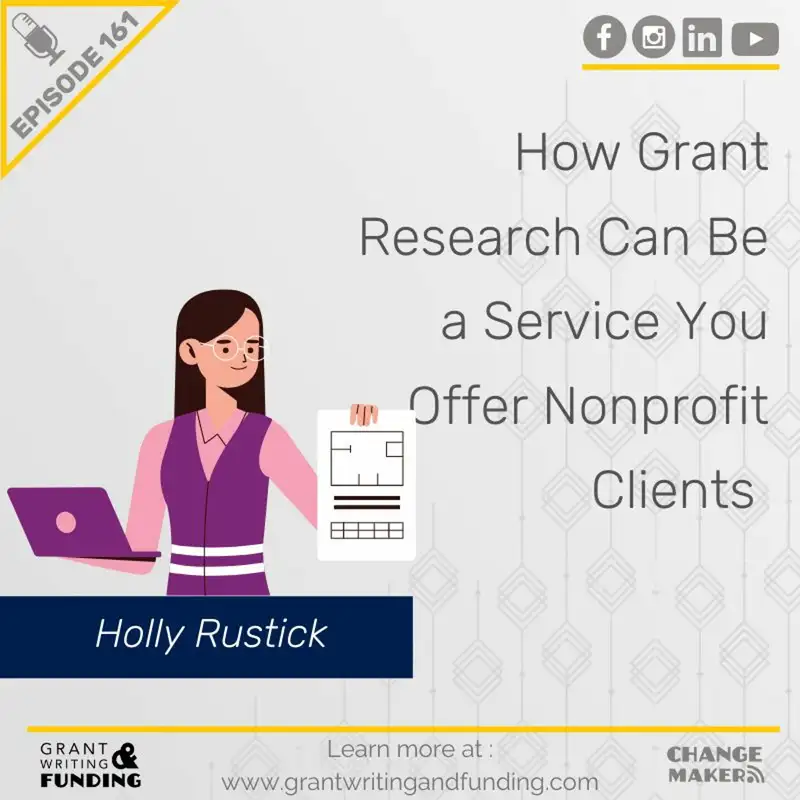 Ep. 161: How Grant Research Can Be a Service You Offer Nonprofit Clients