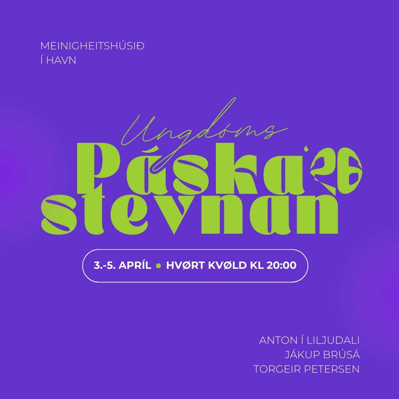 Páskastevnan 2026 cover