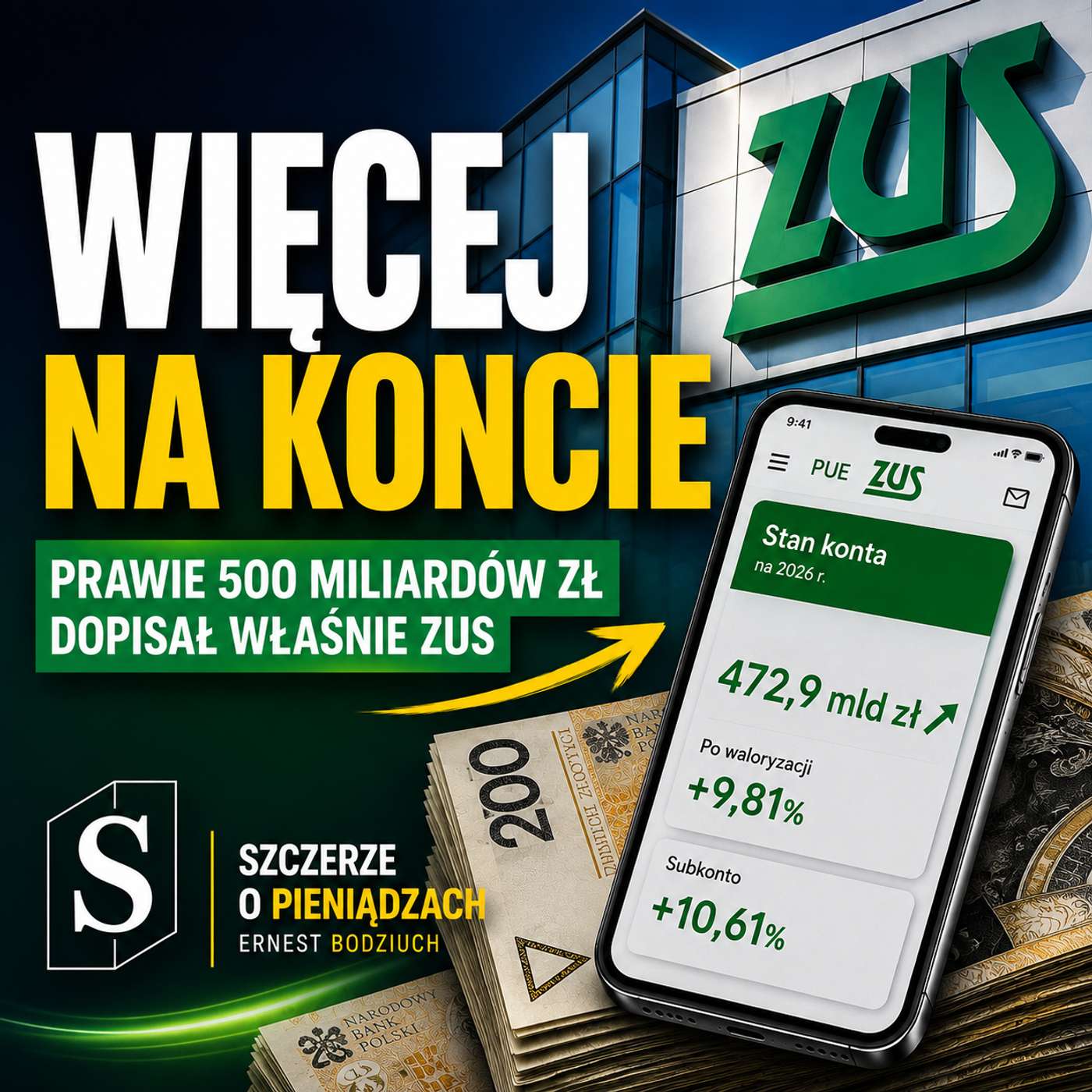 Więcej na koncie - Szczerze o pieniądzach odc. 332 episode artwork