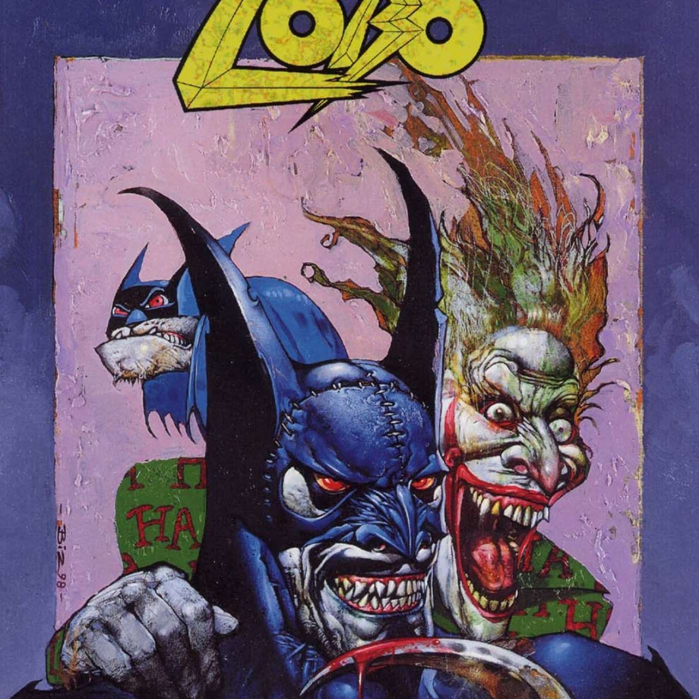 What if the Joker hired Lobo to kill Batman, his own brother? From Batman/Lobo DC Comics Elseworlds