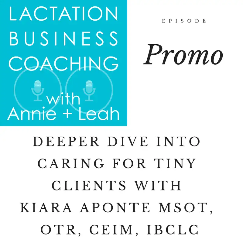 Promo | Deeper Dive into Caring for Tiny Clients with Kiara Aponte MSOT, OTR, CEIM, IBCLC