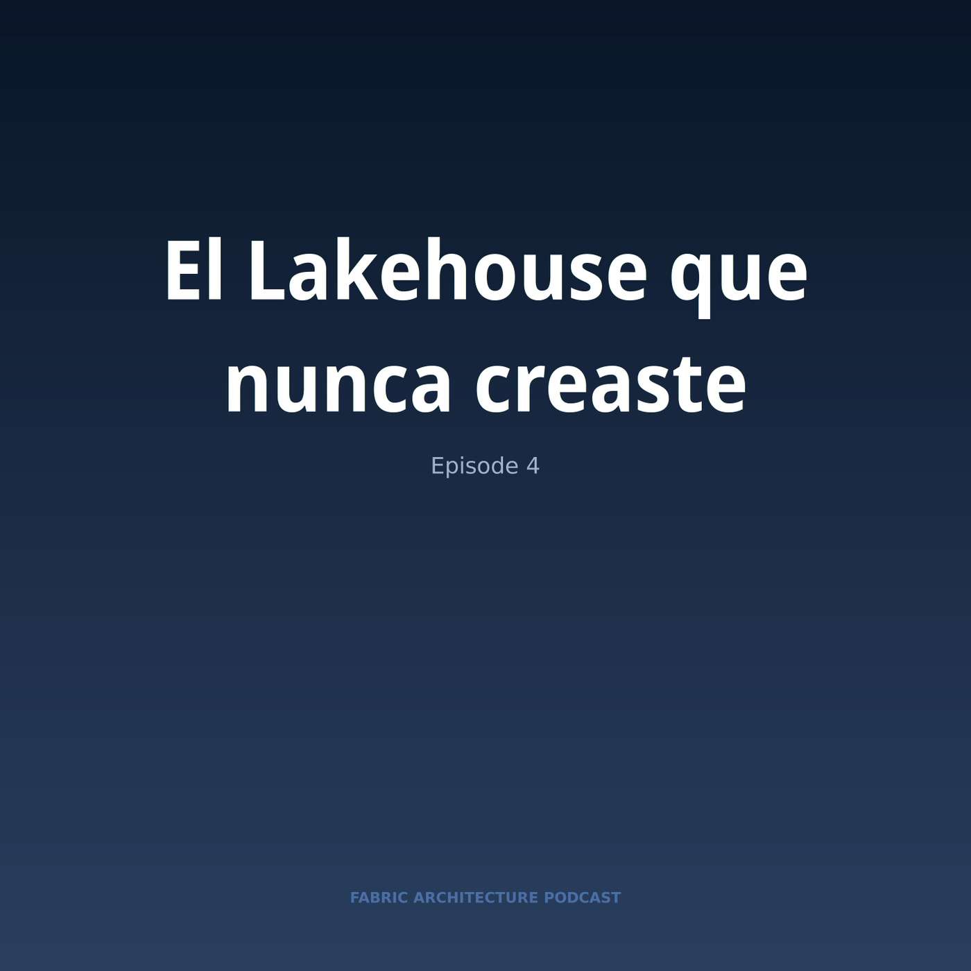 Portada de Microsoft Fabric Architecture Podcast (Español)