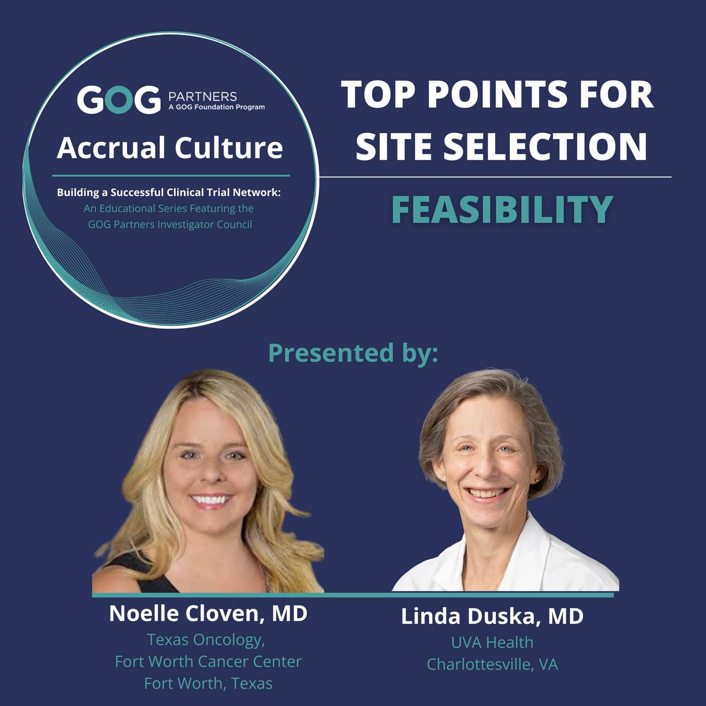 Accrual Culture: Top Points for Site Selection - Feasibility Accrual Culture: Top Points for Site Selection - Feasibility