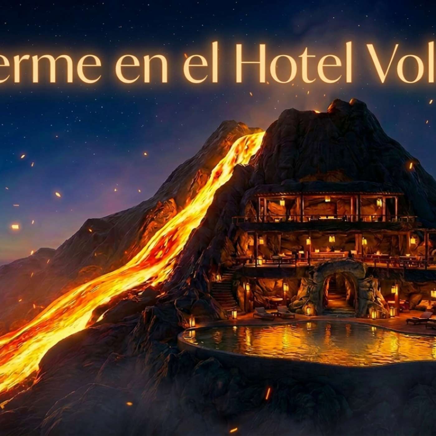 🌋 El Hotel del Volcán | Historia para Dormir | Hermoso mundo surrealista de ensueño 😴