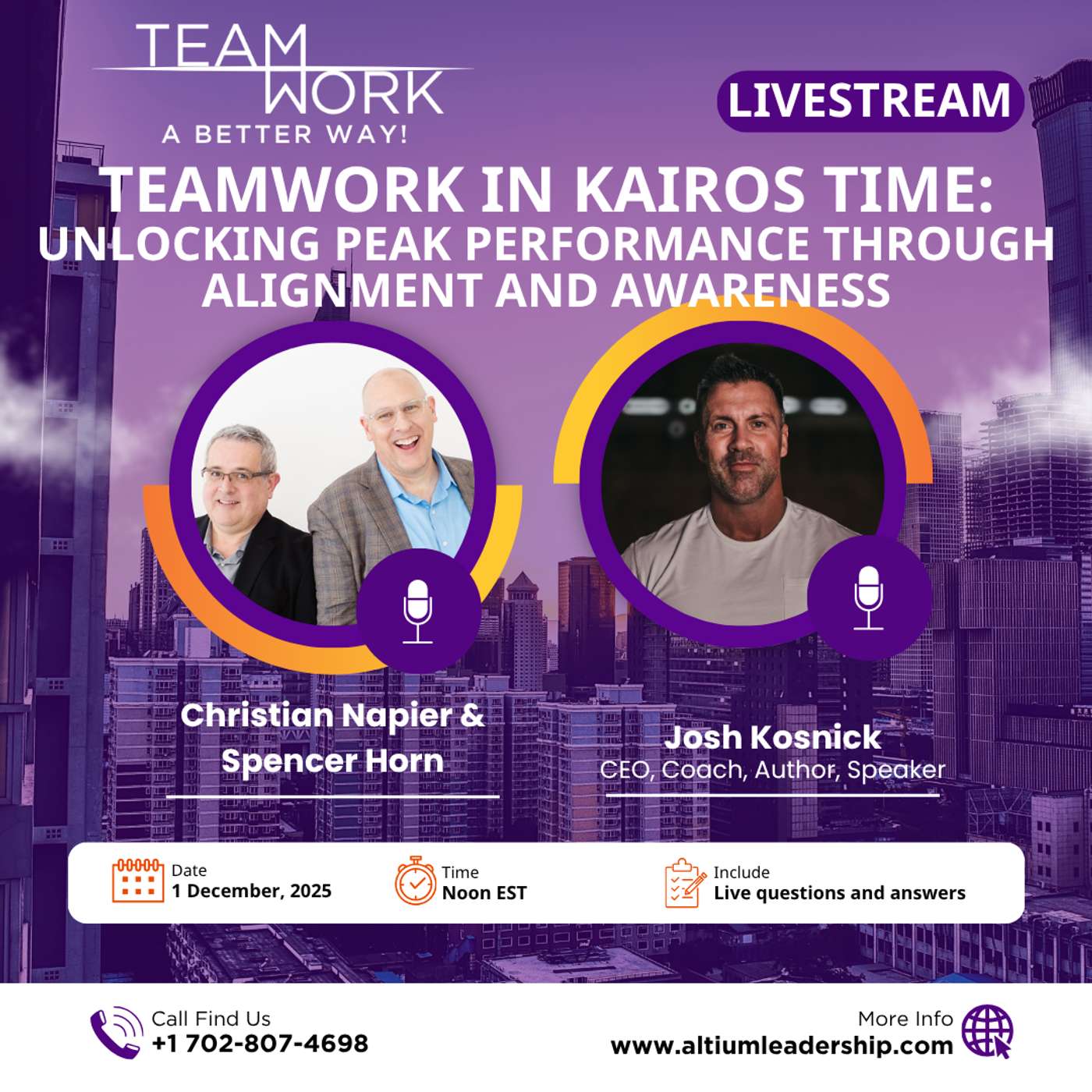 Awareness. Alignment. Action. Welcome to Kairos Time.