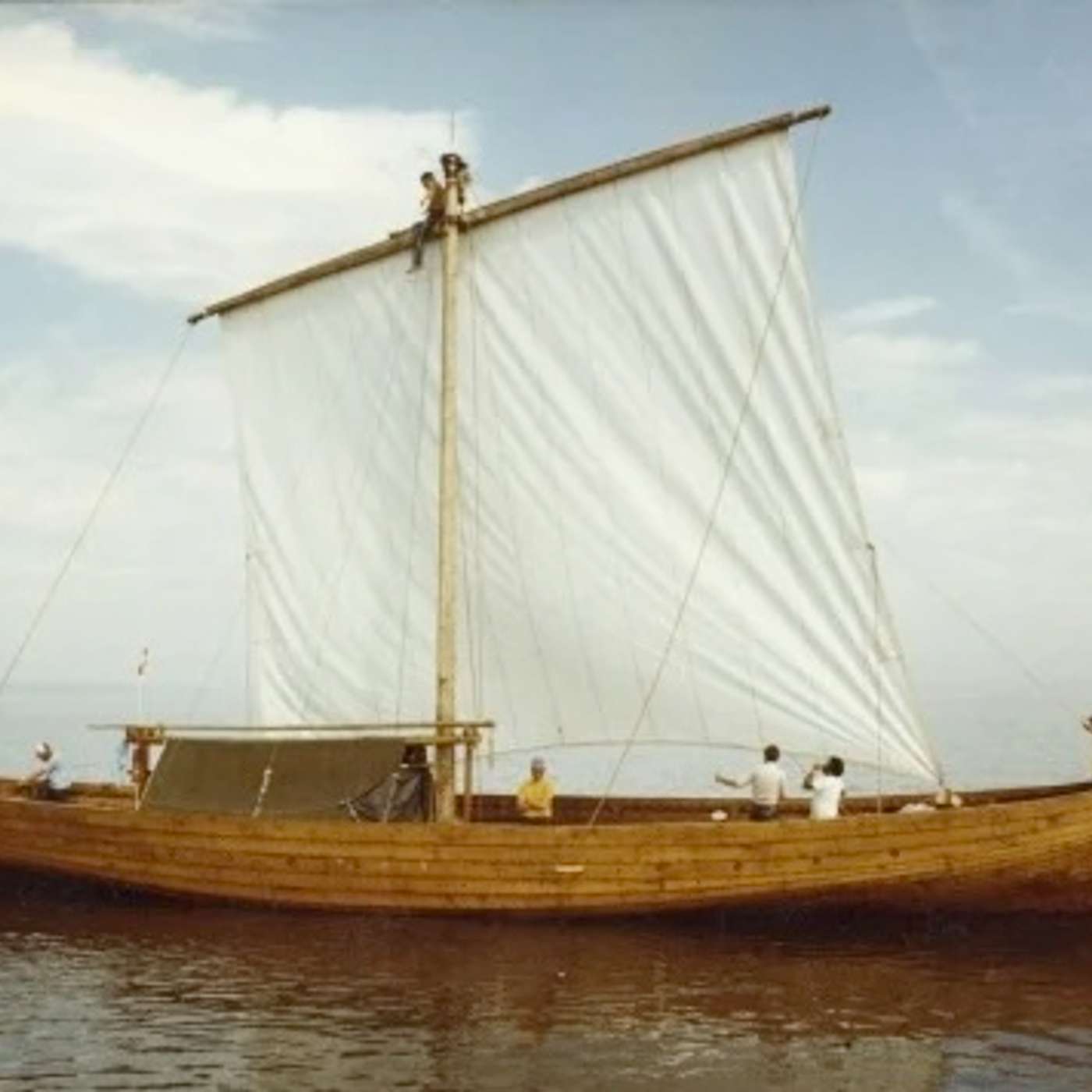 Sailing to Norway on the Hjemkomst episode artwork