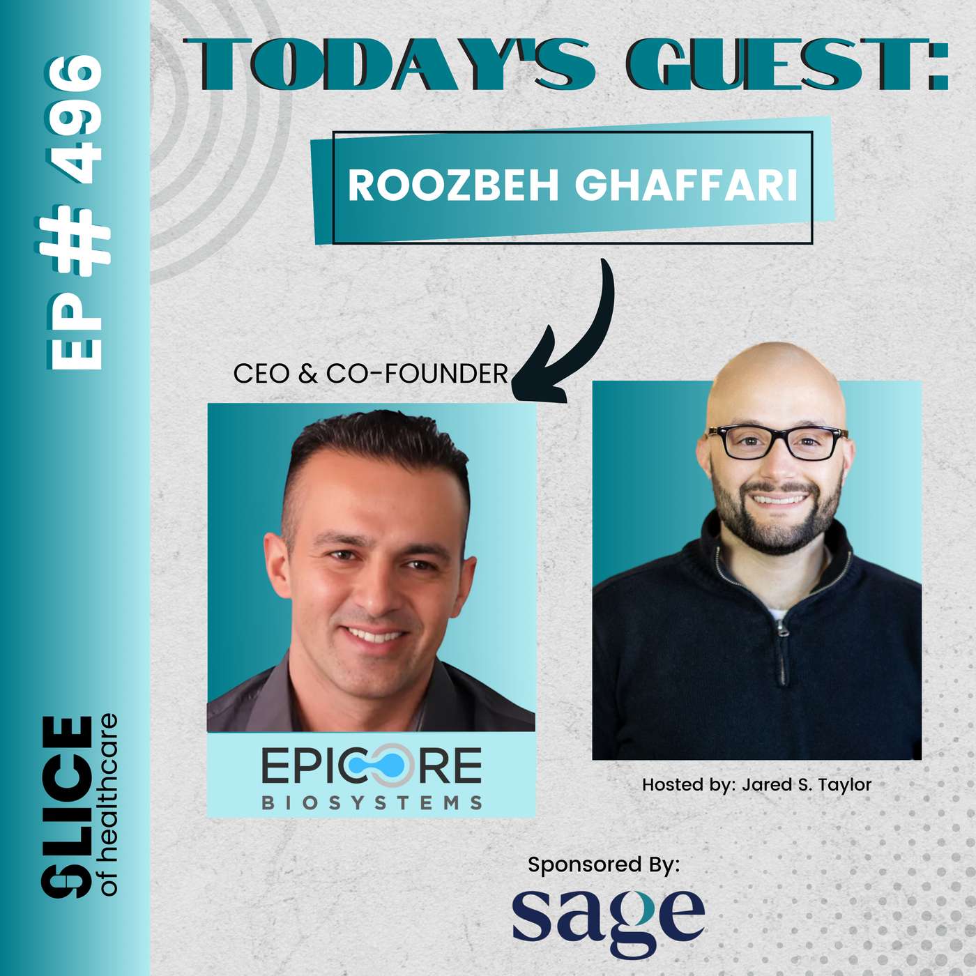 #496 - Roozbeh Ghaffari, CEO & Co-Founder at Epicore Biosystems