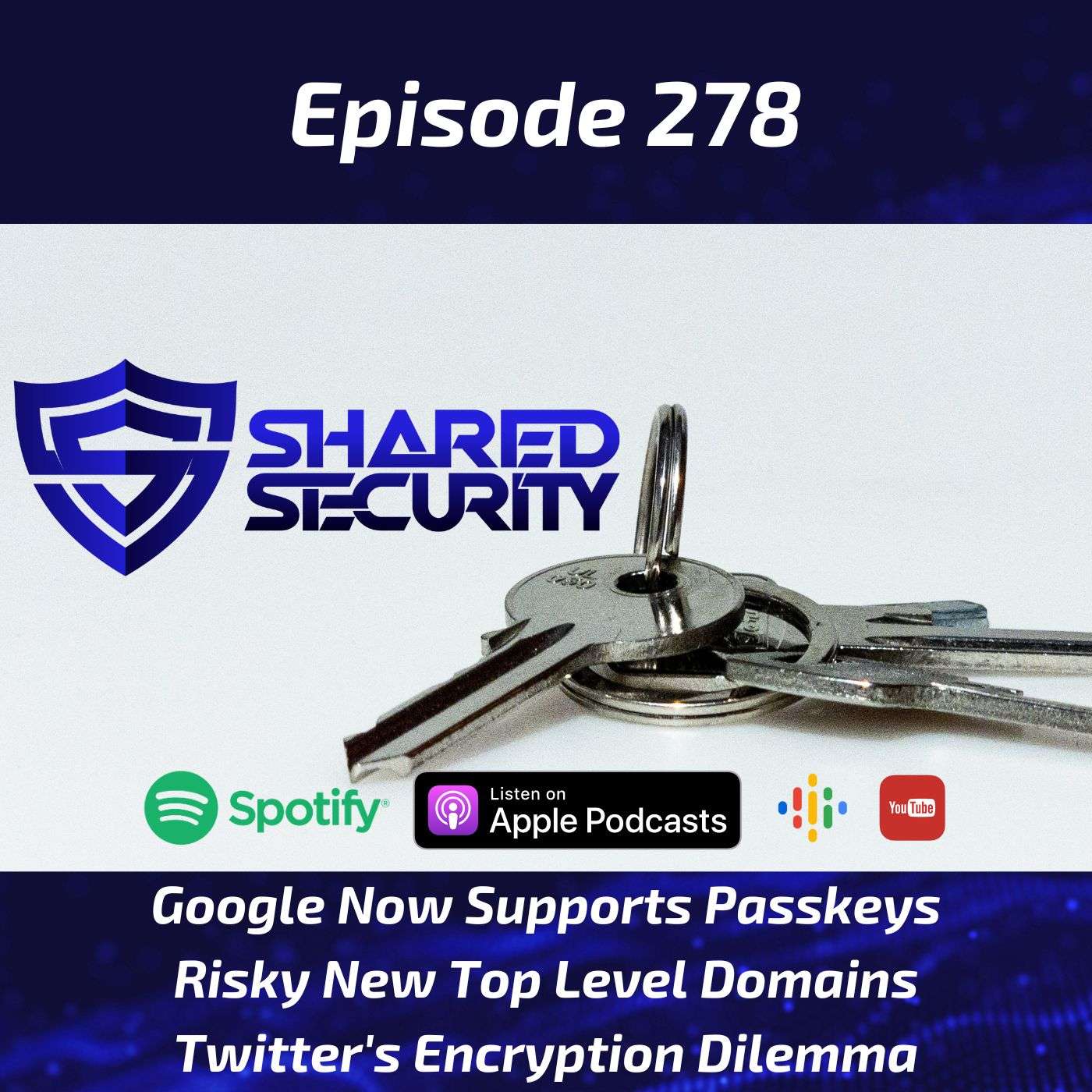 Google Now Supports Passkeys, Risky New Top Level Domains, Twitter’s Encryption Dilemma episode artwork