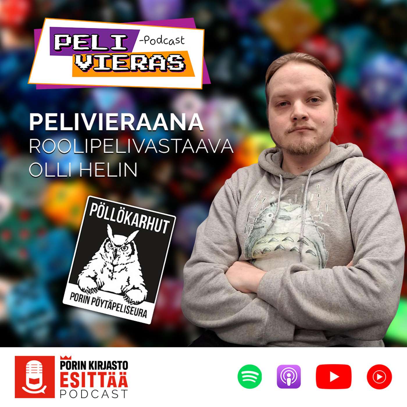Pelivieraana roolipelivastaava Olli Helin, Pöllökarhut episode artwork