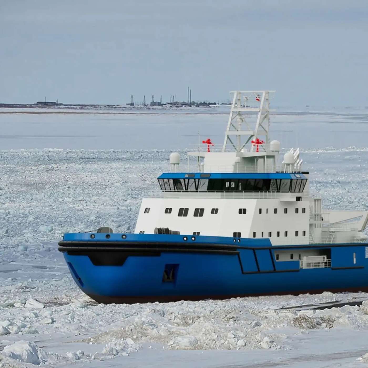 От арктического моря до ледяных портов: Россия разрабатывает новый ледокол для сопровождения судов