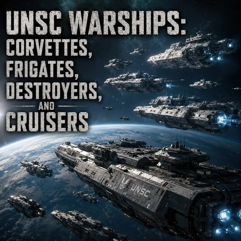 UNSC Warships: Corvettes, Frigates, Destroyers, and Cruisers
