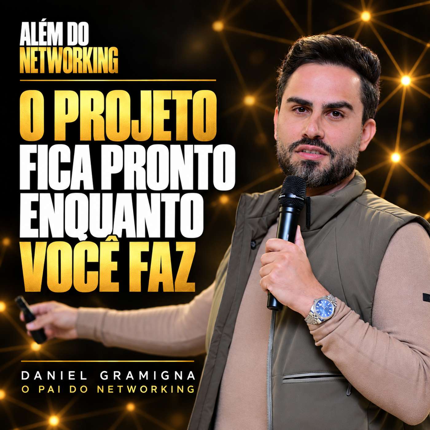 O projeto fica pronto enquanto você faz episode artwork