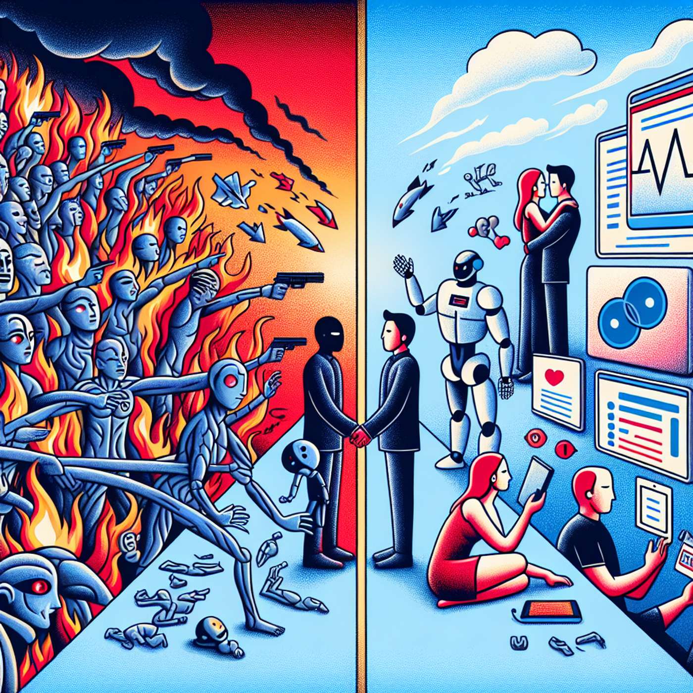 "On the Brink: Online Calls for Civil War, AI Employment Impacts, and Ethical Concerns in Digital Romance" episode artwork