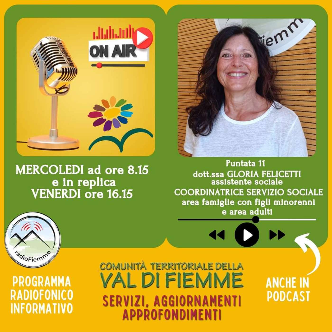 Intervista a Gloria Felicetti, coordinatrice del Servizio Sociale episode artwork