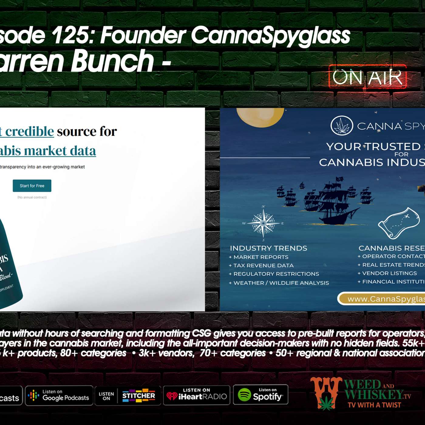Episode # 125: CannaSpyglass - Cannabis Data episode artwork
