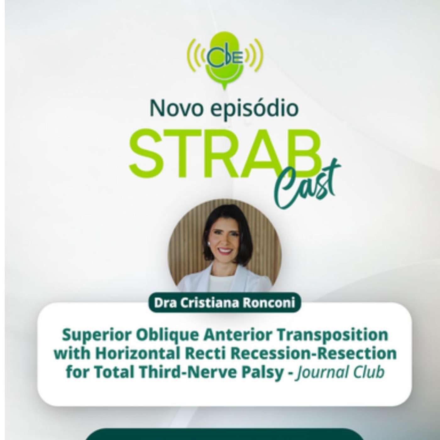 19. Transposição anterior do oblíquo superior em paralisias de III nervo - Journal Club episode artwork