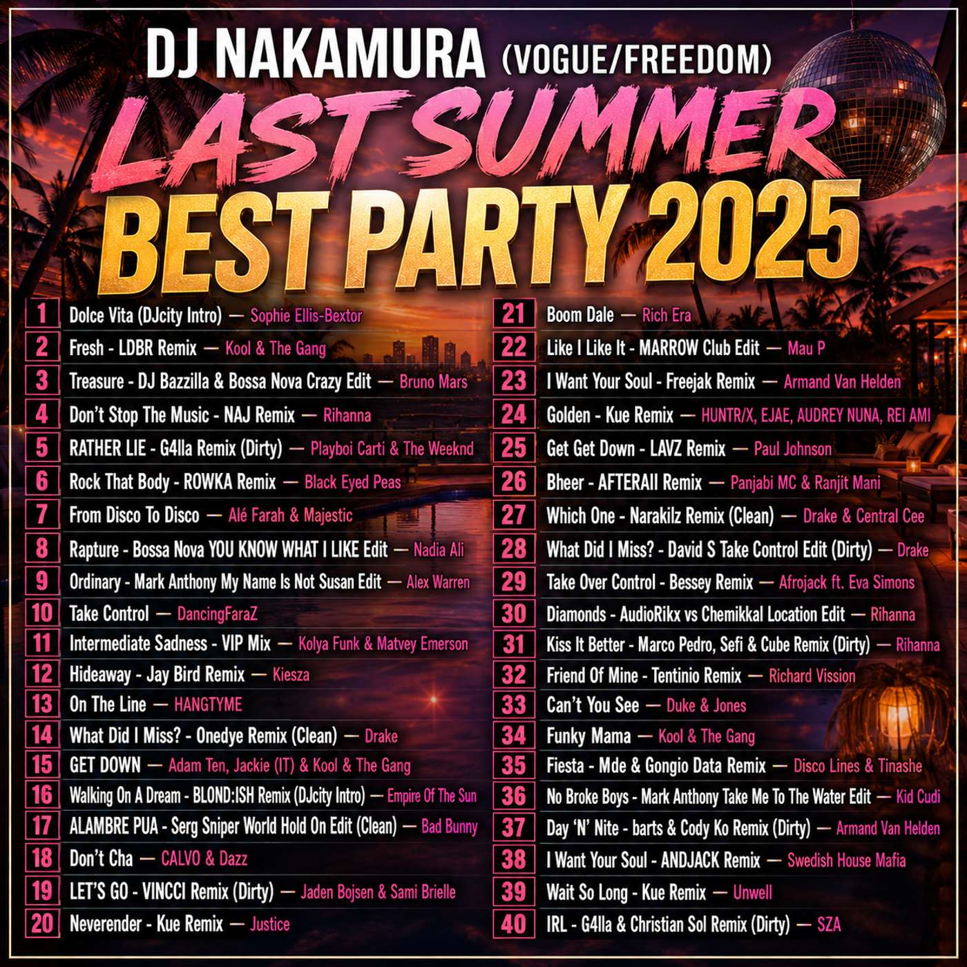 LAST SUMMER BEST PARTY 2025/DJ NAKAMURA episode artwork