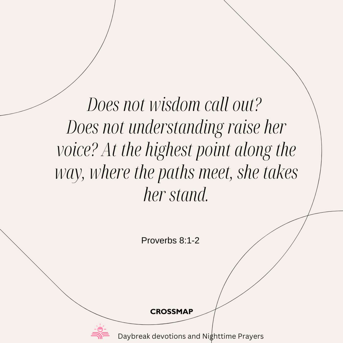 Wisdom Calls to You - A Nighttime Prayer