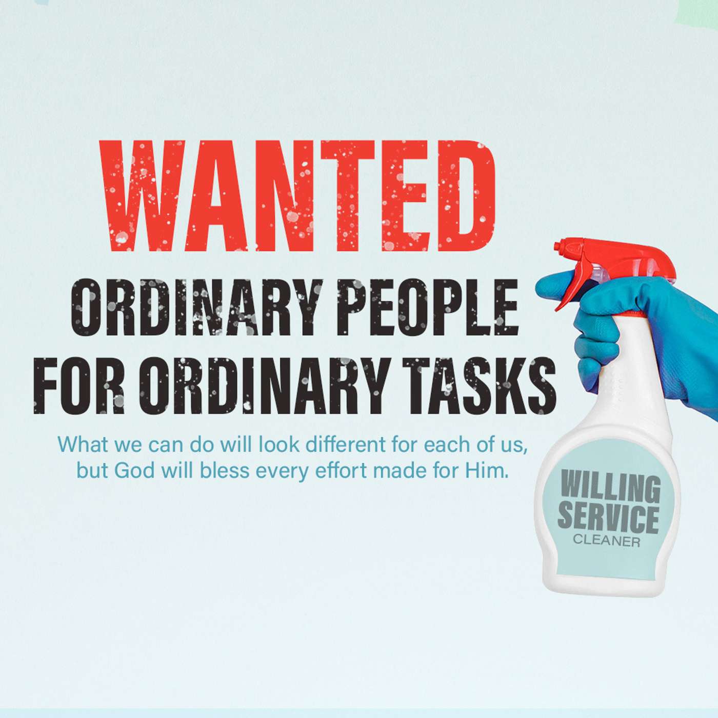Wanted: Ordinary People for Ordinary Tasks