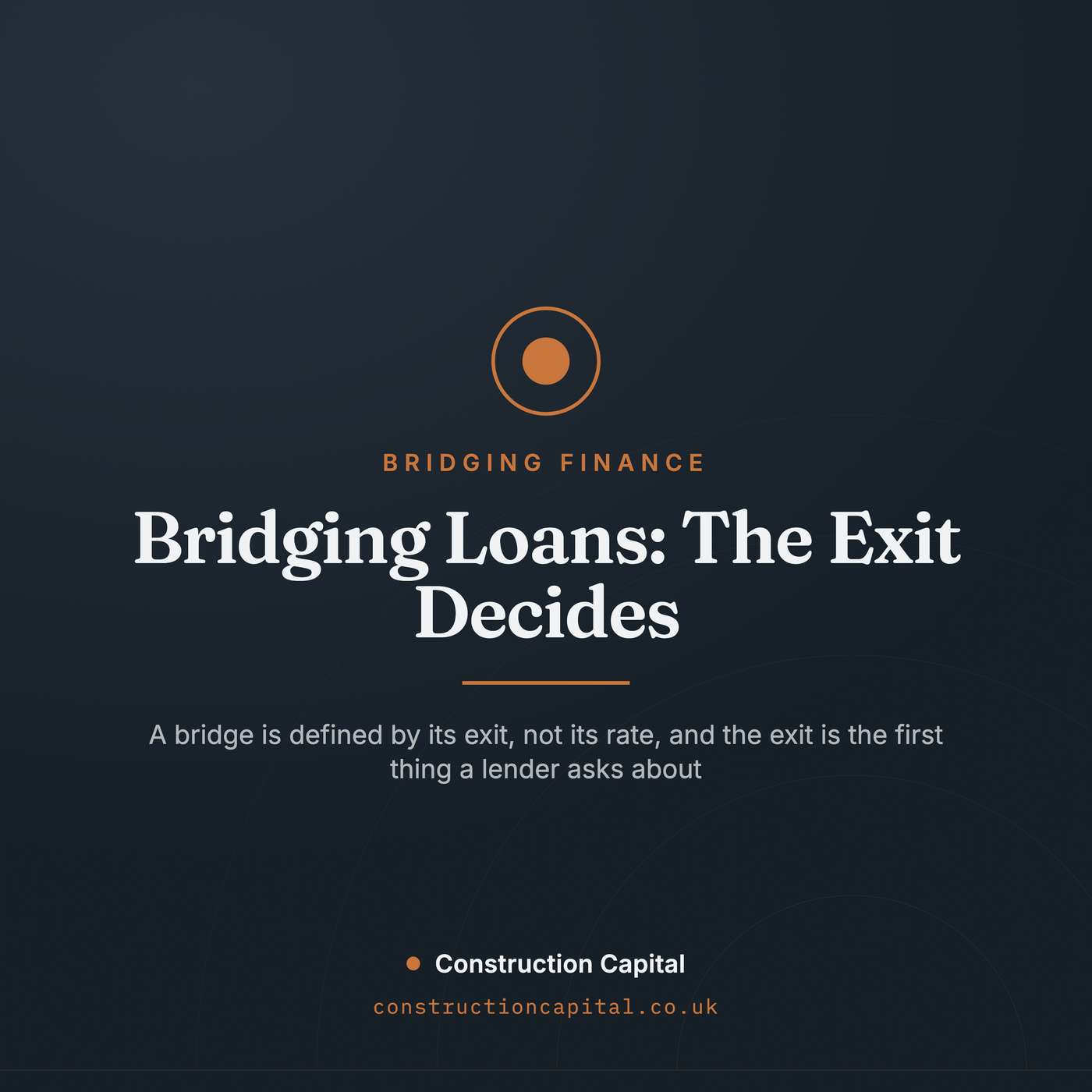Bridging Loans: Why the Exit Decides Everything episode artwork