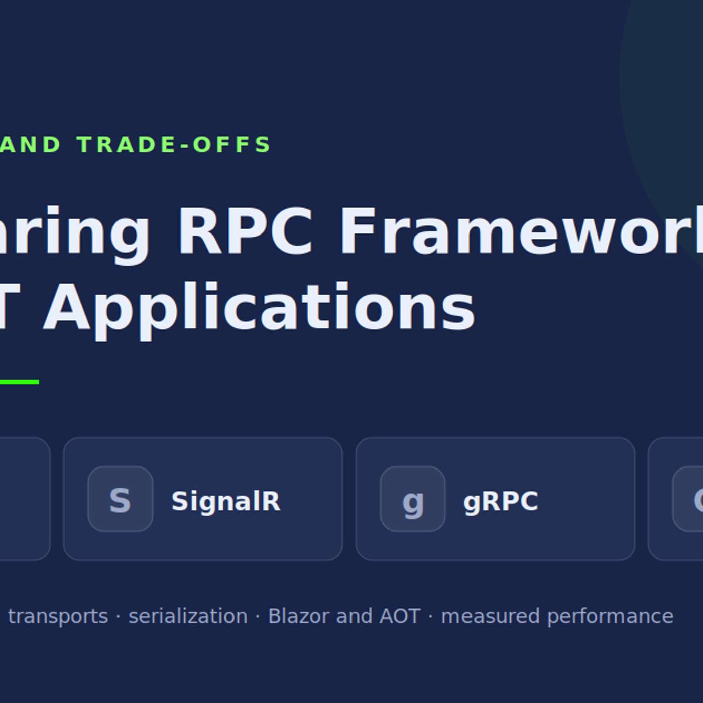Choosing the Right RPC Framework for .NET