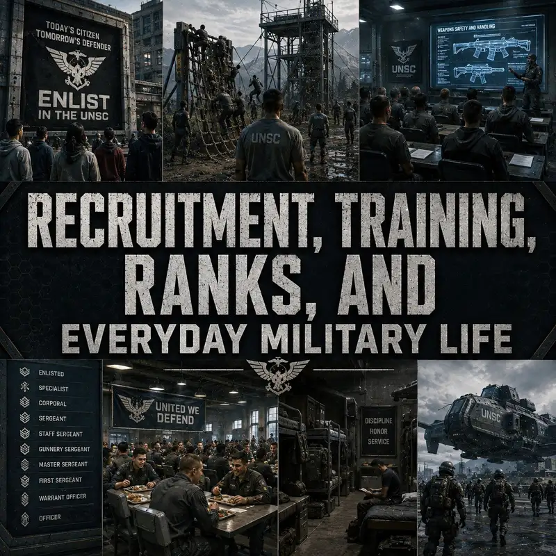 Recruitment, Training, Ranks, and Everyday Military Life