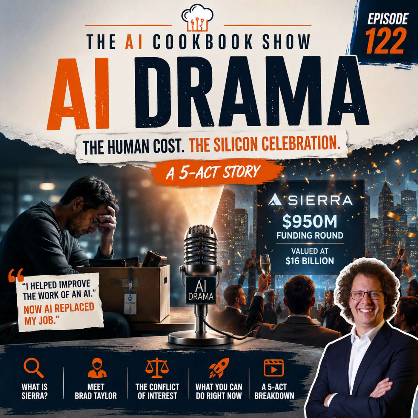 #122 - AI Drama — Sierra, Brett Taylor, and the Biggest Conflict of Interest in AI — The AI Cookbook Show by Malcolm Werchota cover