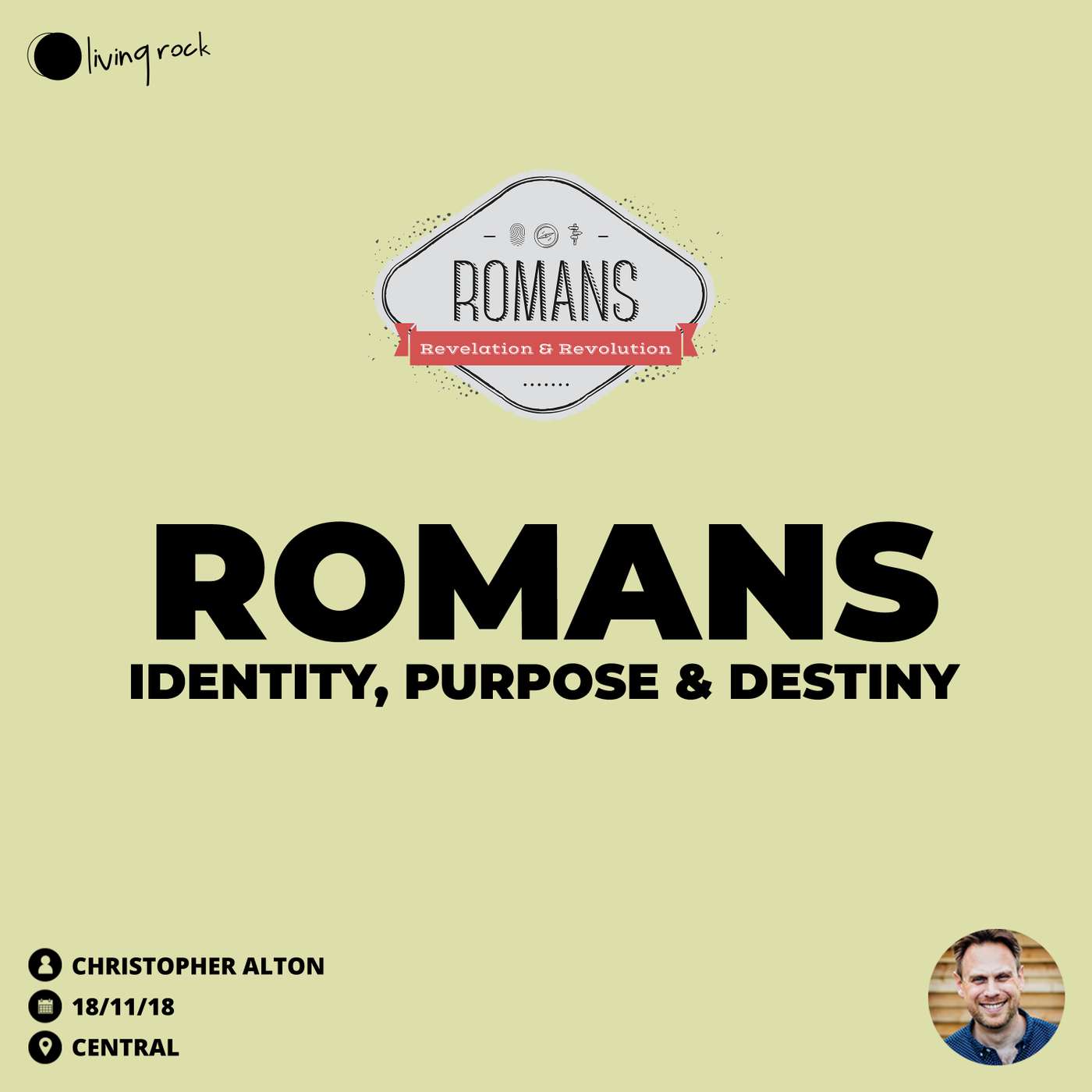 Romans Intro – ‘Identity, Purpose and Destiny’ | Christopher Alton | 18/11/18 | Central episode artwork