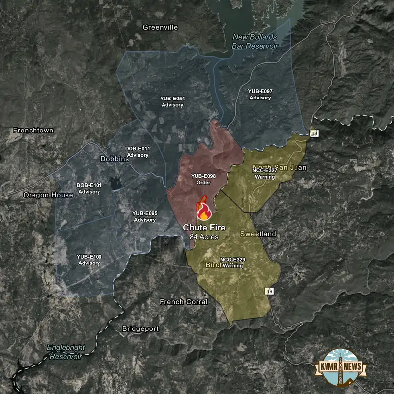 A Chute Fire Update And An Appeal For Input From Nevada County Transit Services