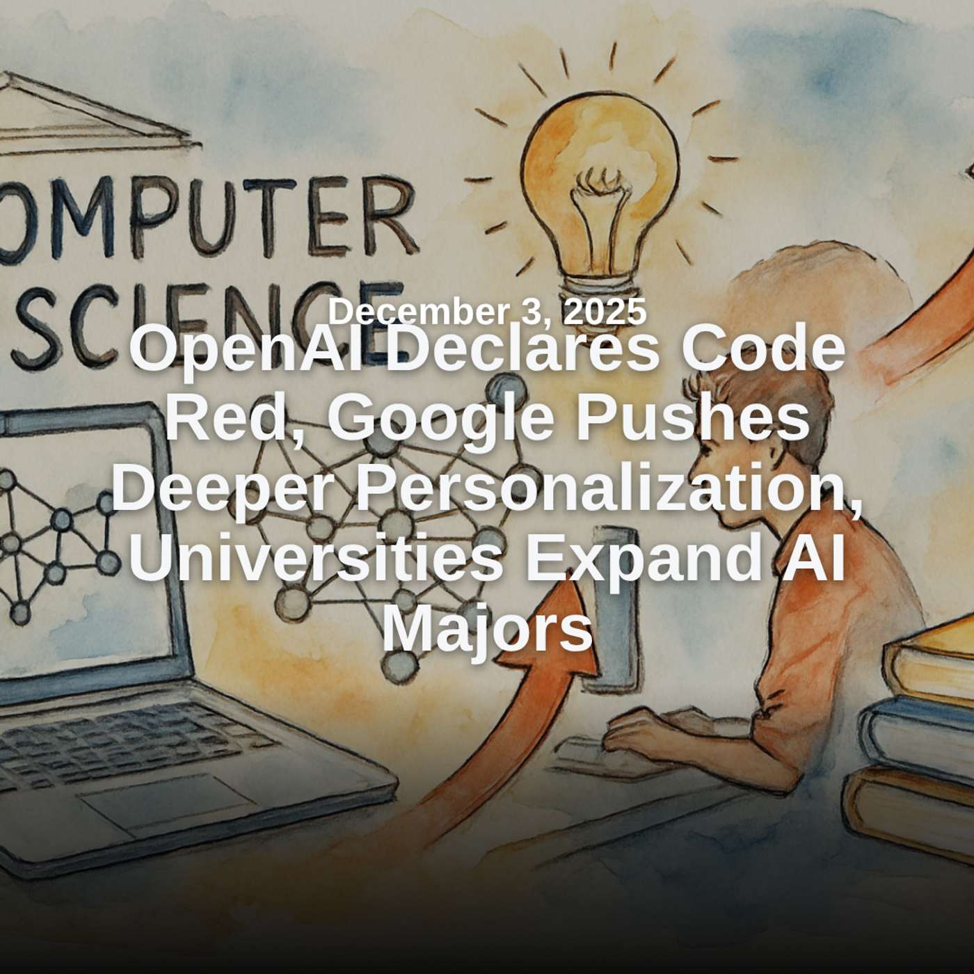 OpenAI Declares Code Red, Google Pushes Deeper Personalization, Universities Expand AI Majors