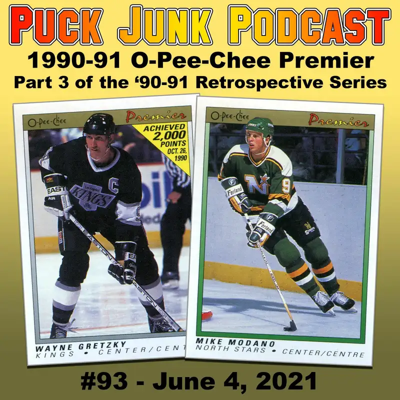 1990-91 O-Pee-Chee Premier Hockey Cards