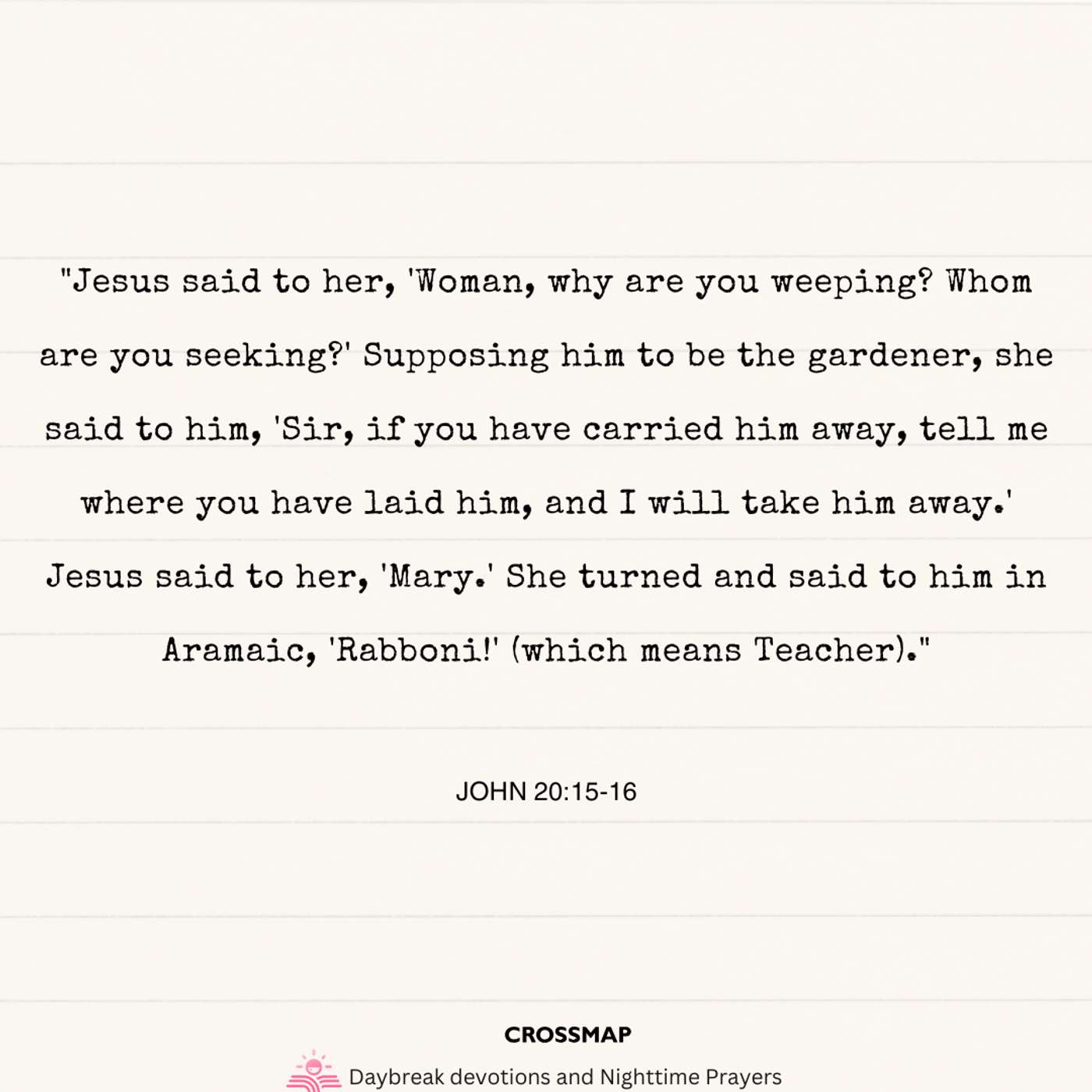 Jesus Chose a Woman - A Nighttime Prayer