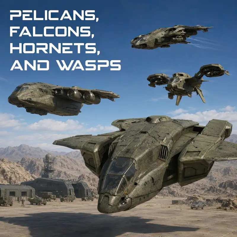 Pelicans, Falcons, Hornets, and Wasps