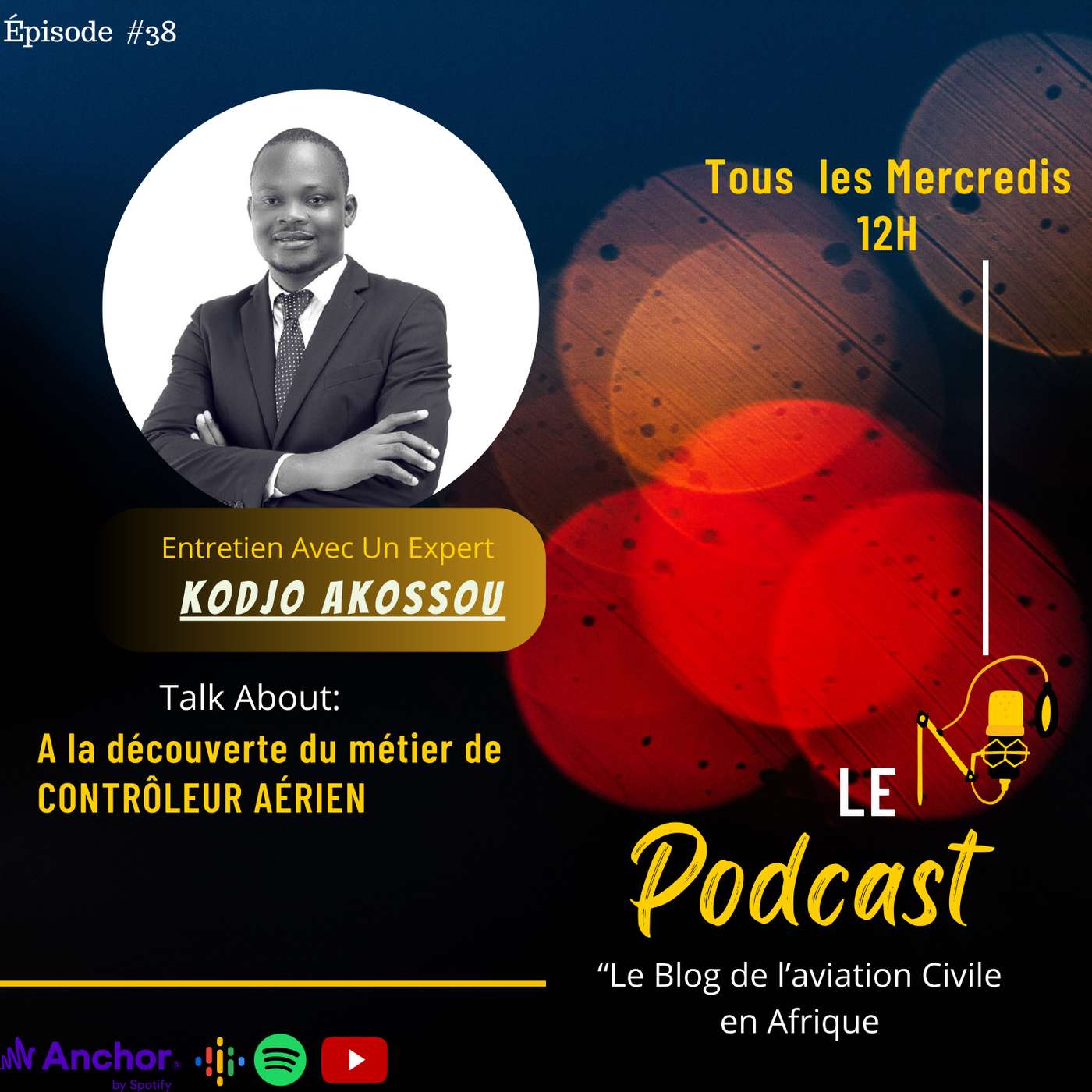 #️⃣3️⃣8️⃣Contrôleur aérien : Découvrons un métier exigeant avec Kodjo Akossou✈️