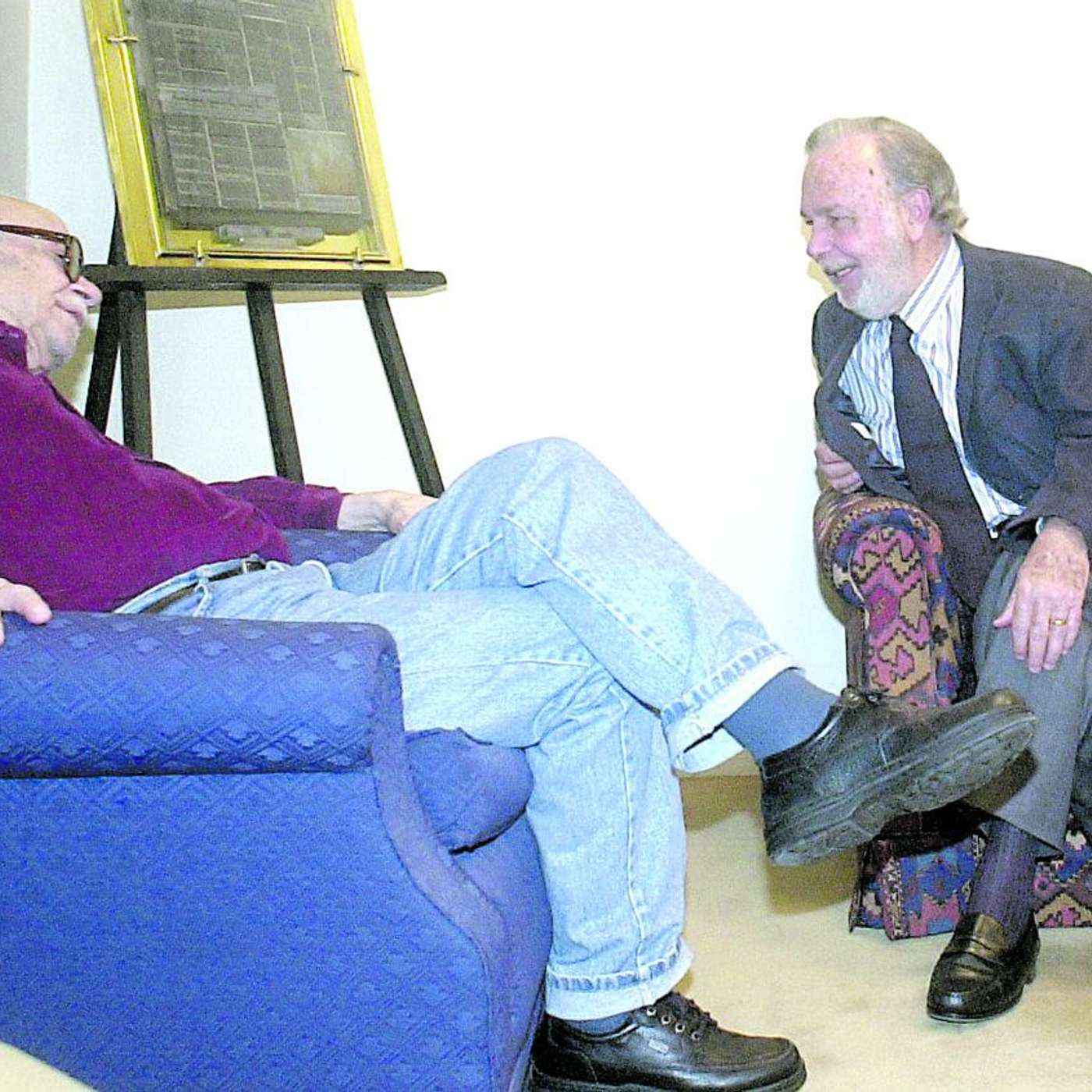 Recuerdos fotográficos: 2000. Sabato contó a LA GACETA que prefería pintar a escribir