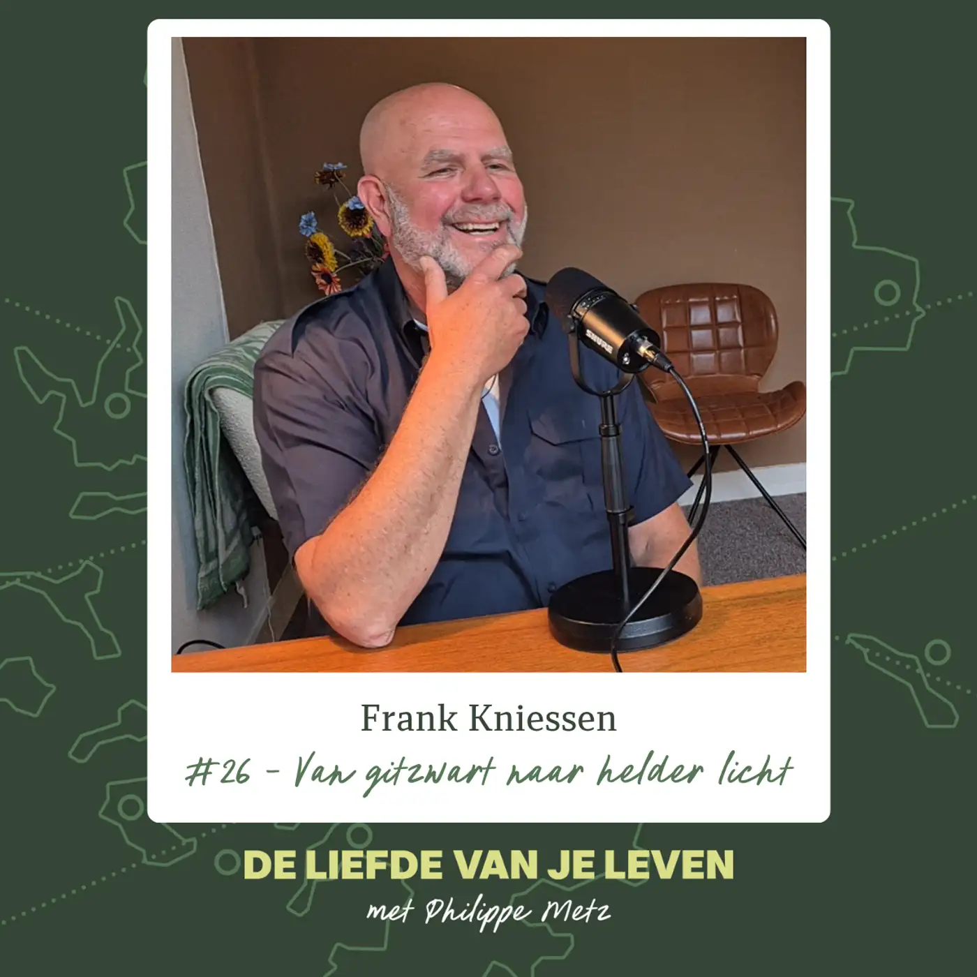 Cover voor episode '#26 - Frank Kniese - Van gitzwart naar helder licht'