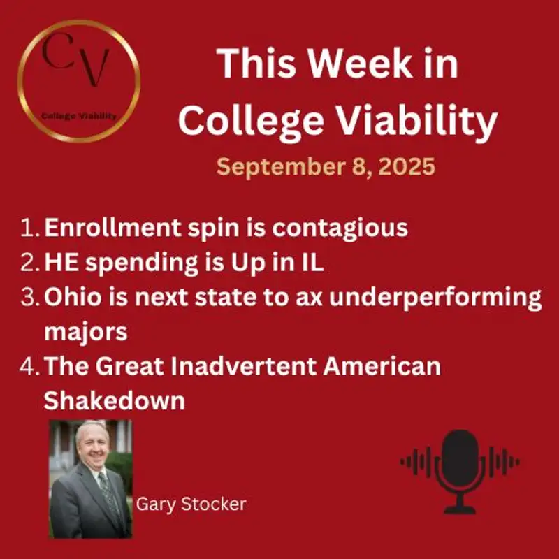 This Week In College Viability (TWICV) for September 8, 2025 