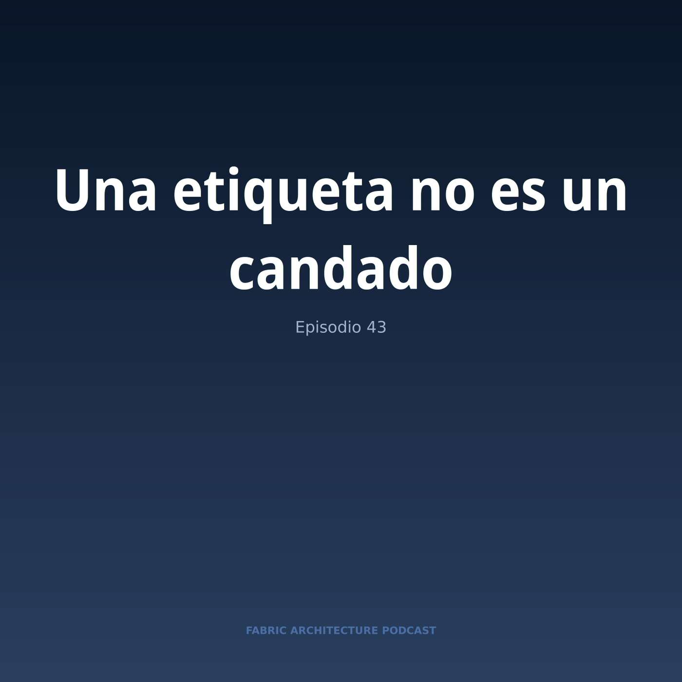 Portada de Microsoft Fabric Architecture Podcast (Español)