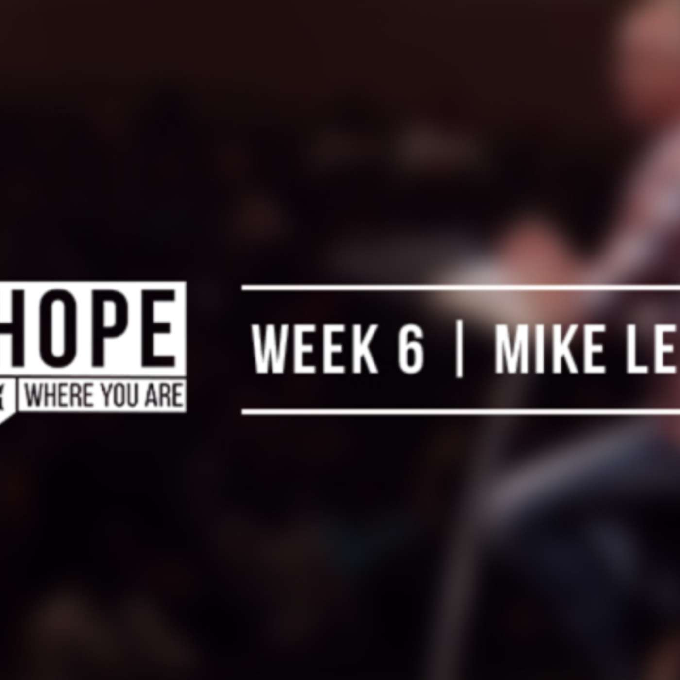 Week Six - Stone Throwers