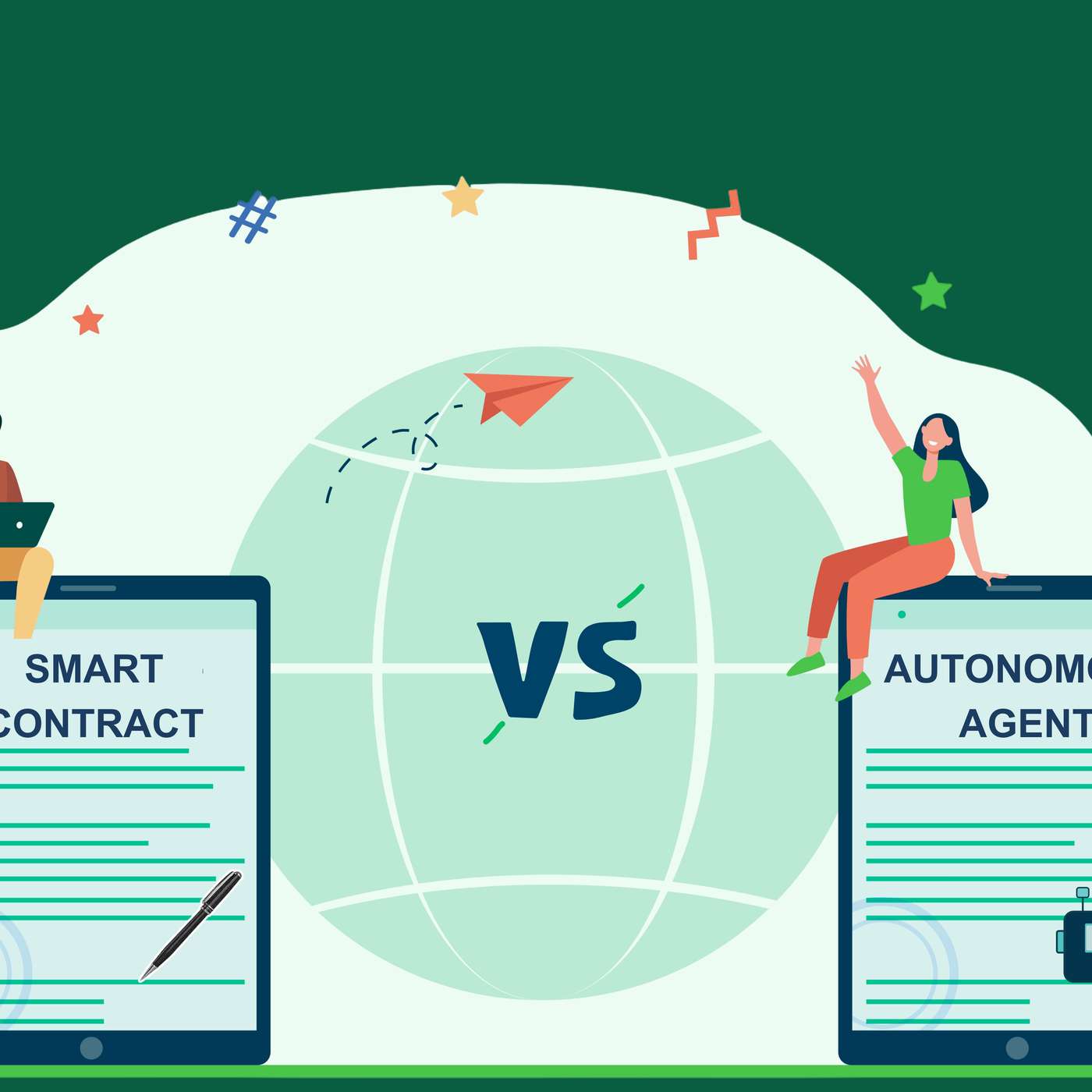 Educational Byte: Smart Contracts vs. Autonomous Agents