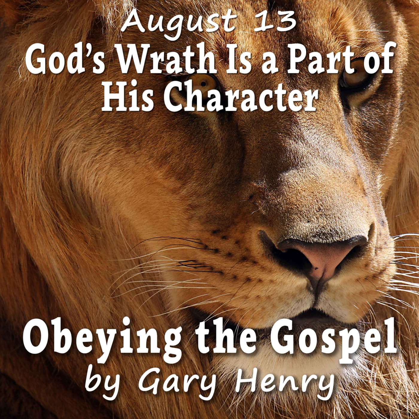 God’s Wrath Is a Part of His Character (August 13) episode artwork