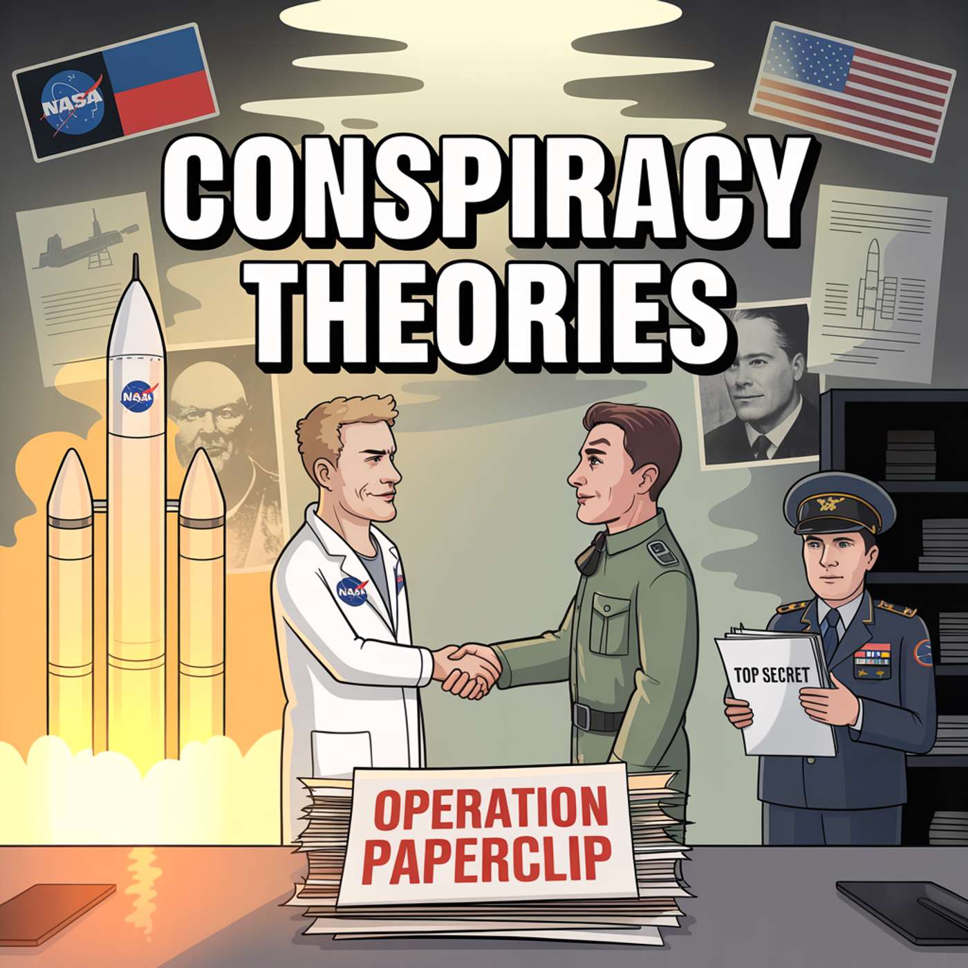 The Truth Behind Operation Paperclip... | Conspiracy Theories | Black Screen With Rain