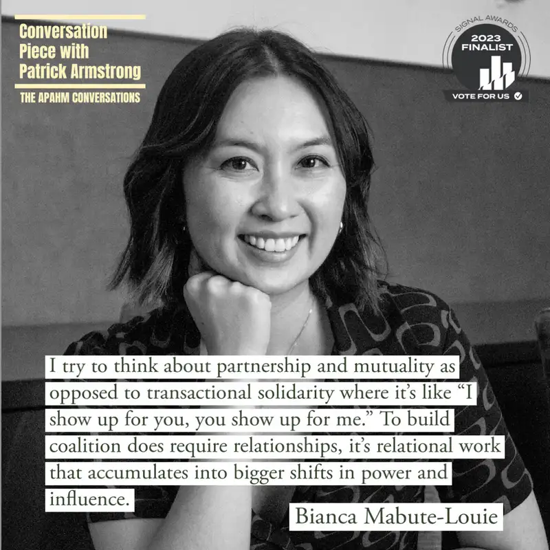 REPLAY | Bianca Mabute-Louie: The APAHM Conversations