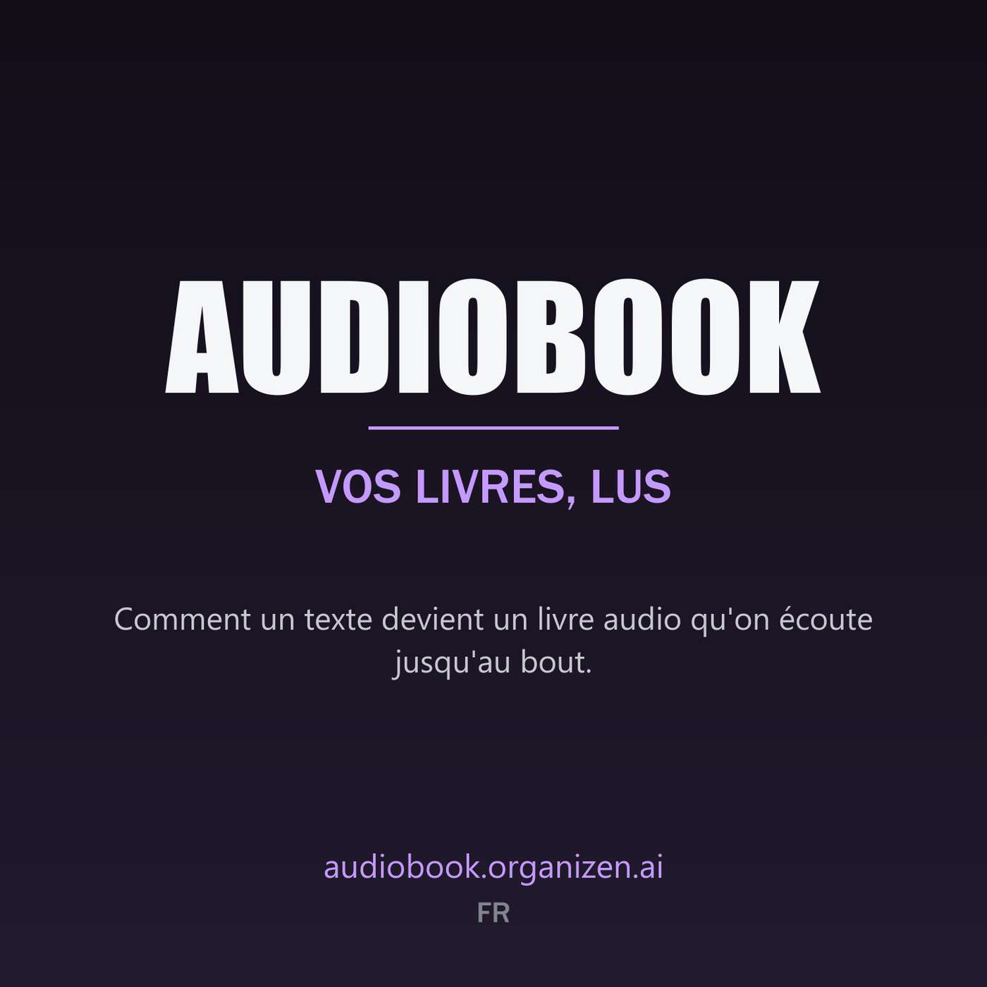 Illustration du podcast Audiobookery - Vos livres, lus