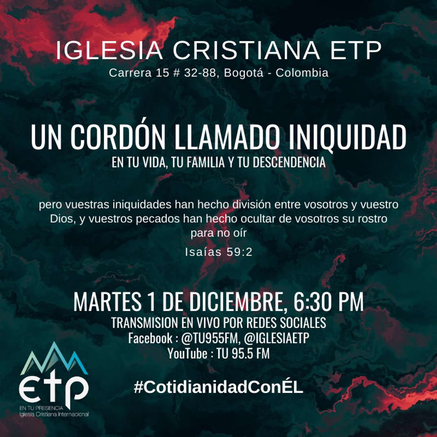 Charlas Iglesia ETP | Pastores Luis Salas y Jeannette Noguera, Iglesia ETP