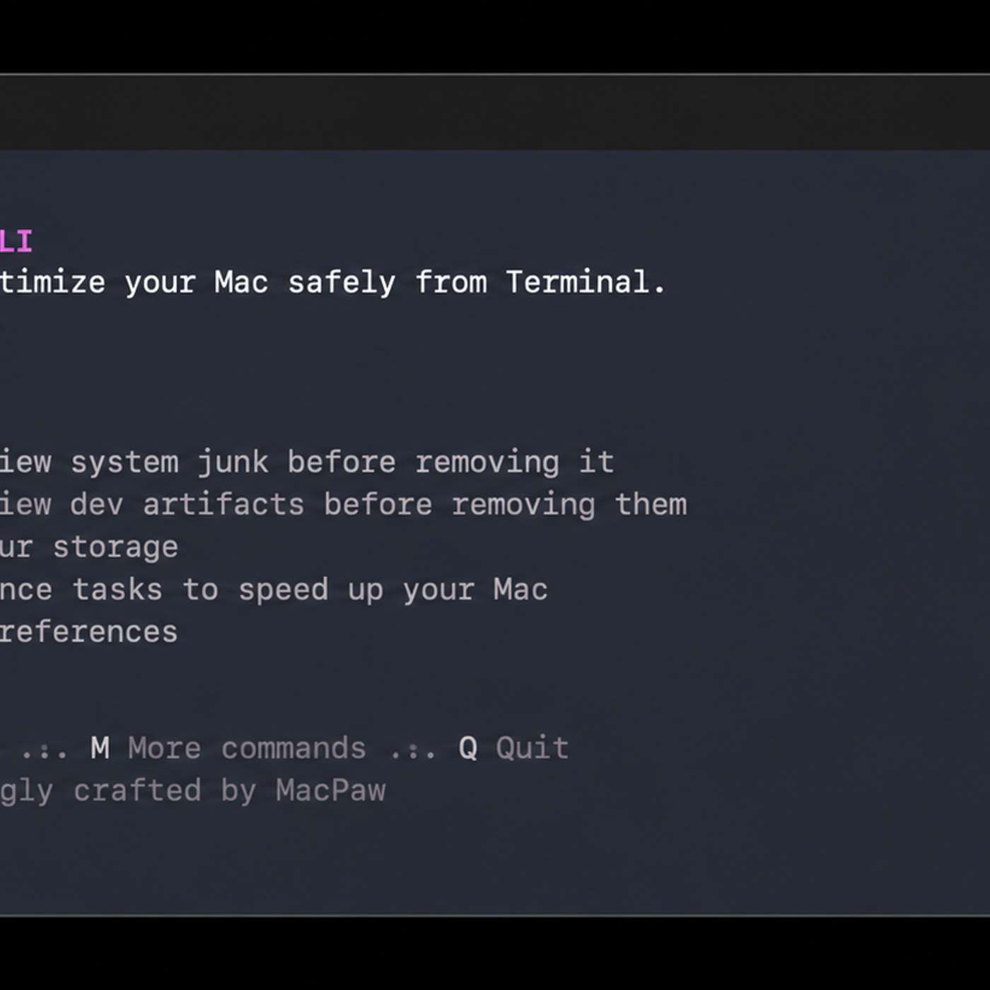 CleanMyMac CLI: Cleaning a Mac Dev Environment Without Leaving the Terminal
