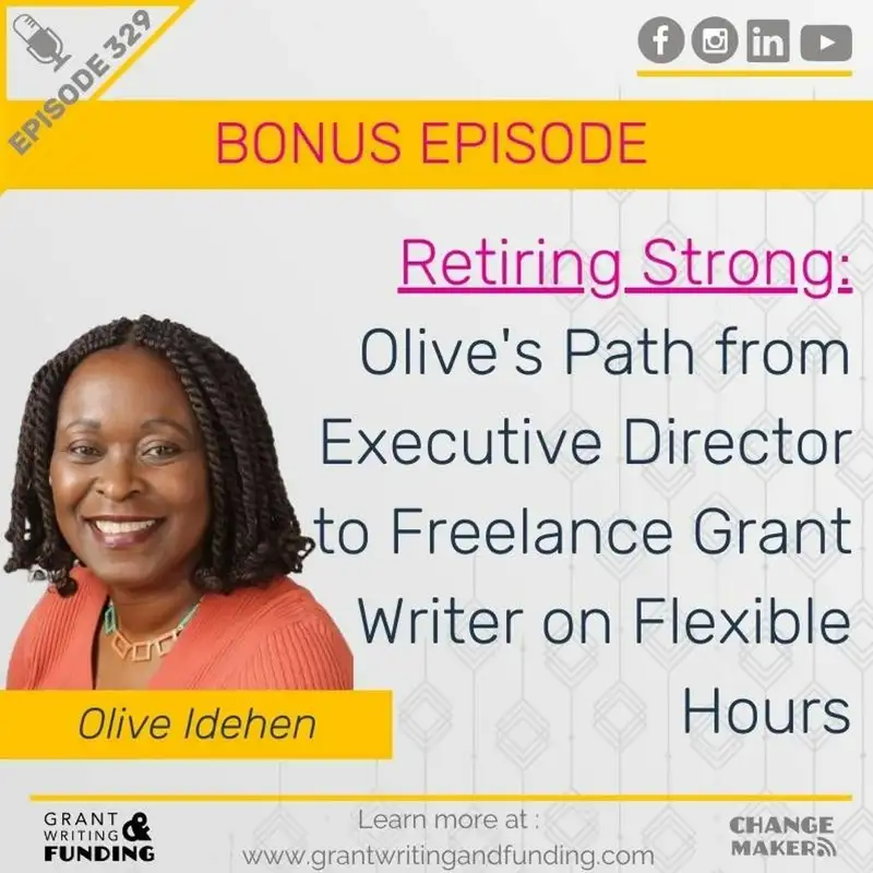 Olive's Path from Executive Director to Freelance Grant Writer on Flexible Hours