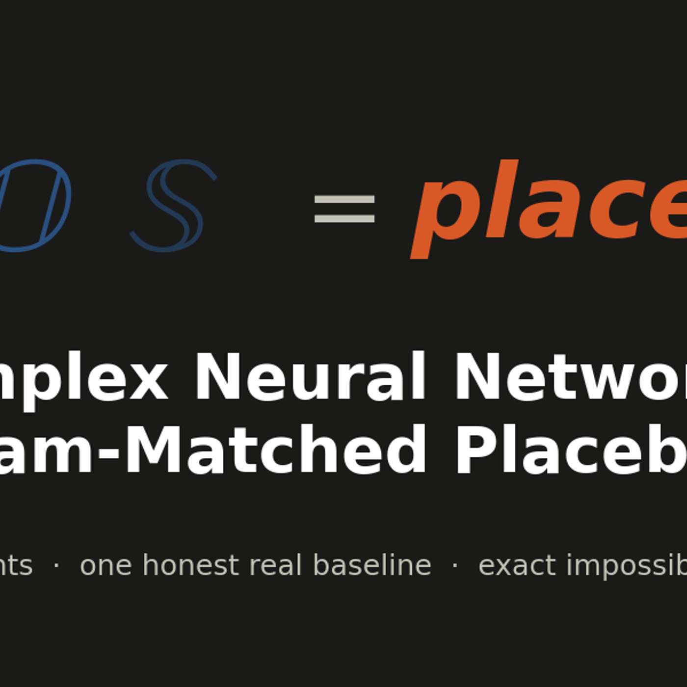 We Ran 35 Controlled Experiments on "Exotic Algebra" Neural Networks. They're a Placebo.