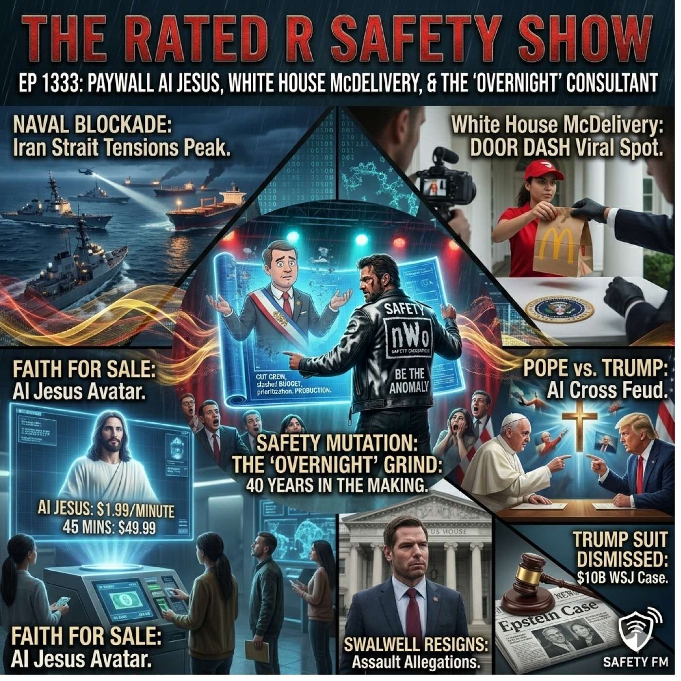 P 1333: Paywall AI Jesus, White House McDelivery, & The "Overnight" Safety Consultant