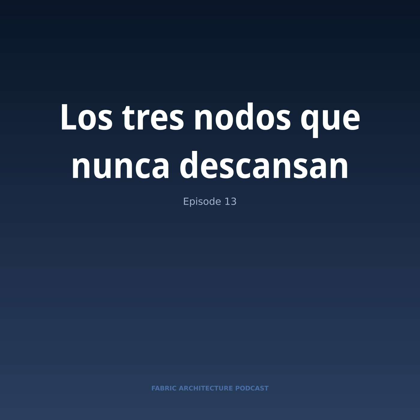 Portada de Microsoft Fabric Architecture Podcast (Español)